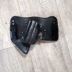 Belt Holster Camping hunting Accessory Black leather